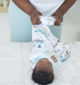 Buttery Soft and Stretchy Swaddle Blanket - Airplane & Train