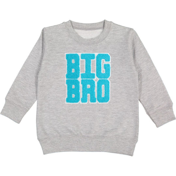 Big Bro Patch Sweatshirt - Gray - HoneyBug 