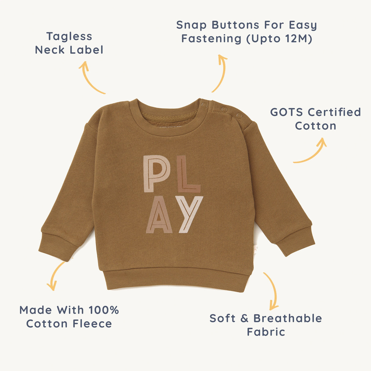 Organic Kids Sweatshirt - Play