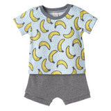 Banana Split Bamboo T-Shirt & Cotton Shorts Set for Boys