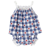 Americana Bamboo Top & Bloomers Set - HoneyBug 
