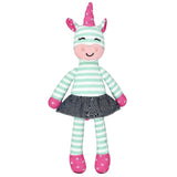 Tiny Dancing Unicorn - Mint Stripe - HoneyBug 