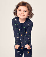 Kid's Pima Snug Fit Pajama Set in Arctic Antics - HoneyBug 