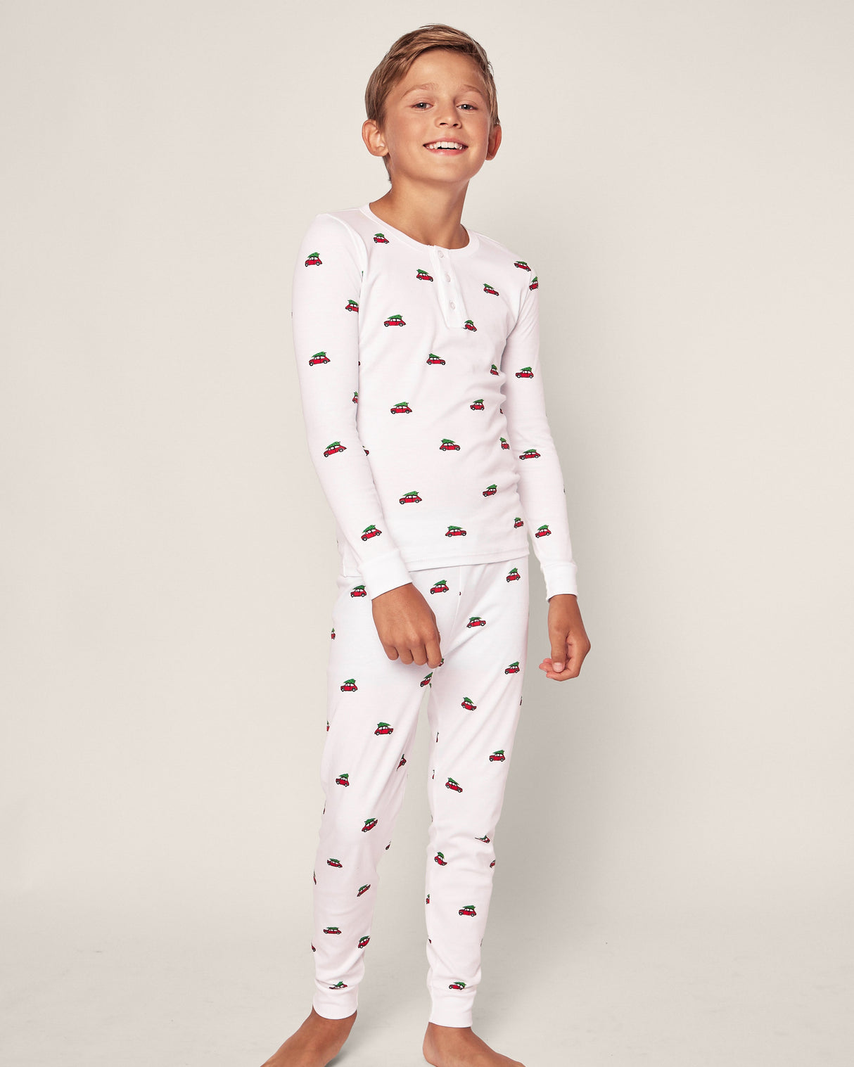 Kid's Pima Snug Fit Pajama Set in Holiday Journey - HoneyBug 