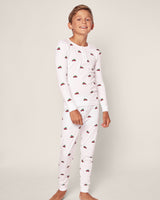 Kid's Pima Snug Fit Pajama Set in Holiday Journey - HoneyBug 