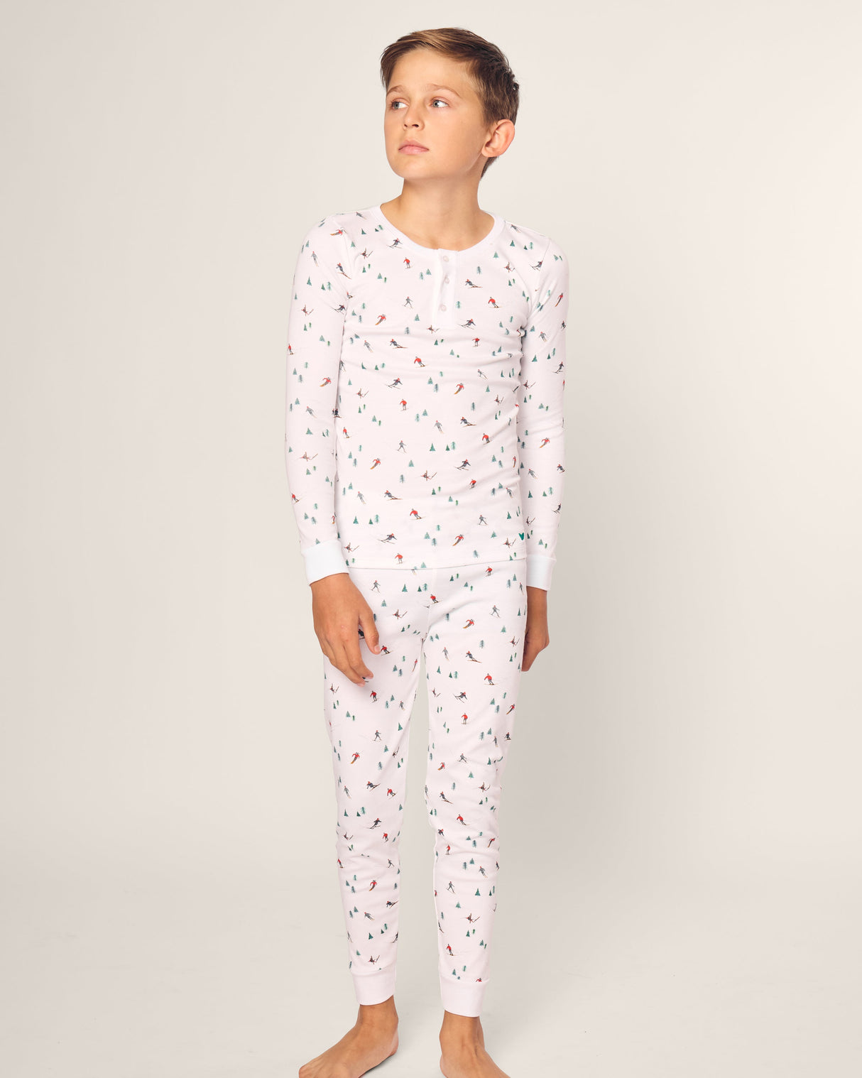 Kid's Pima Snug Fit Pajama Set in Après Ski - HoneyBug 