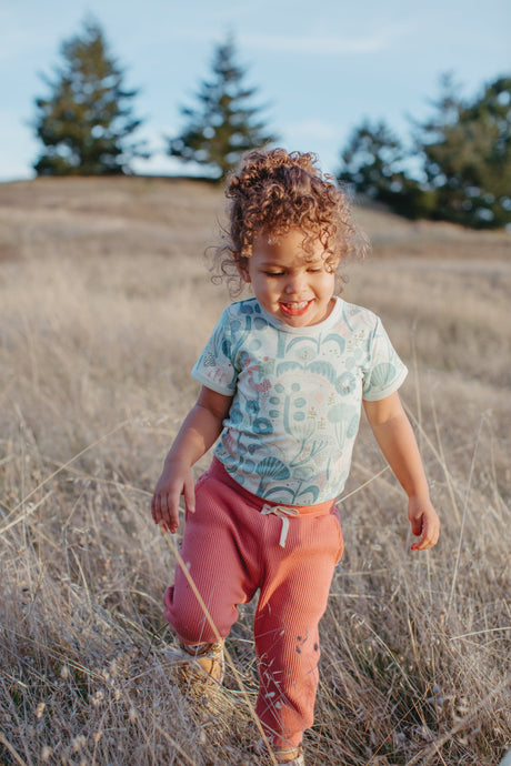 Waffle Joggers - Terra Cotta - HoneyBug 