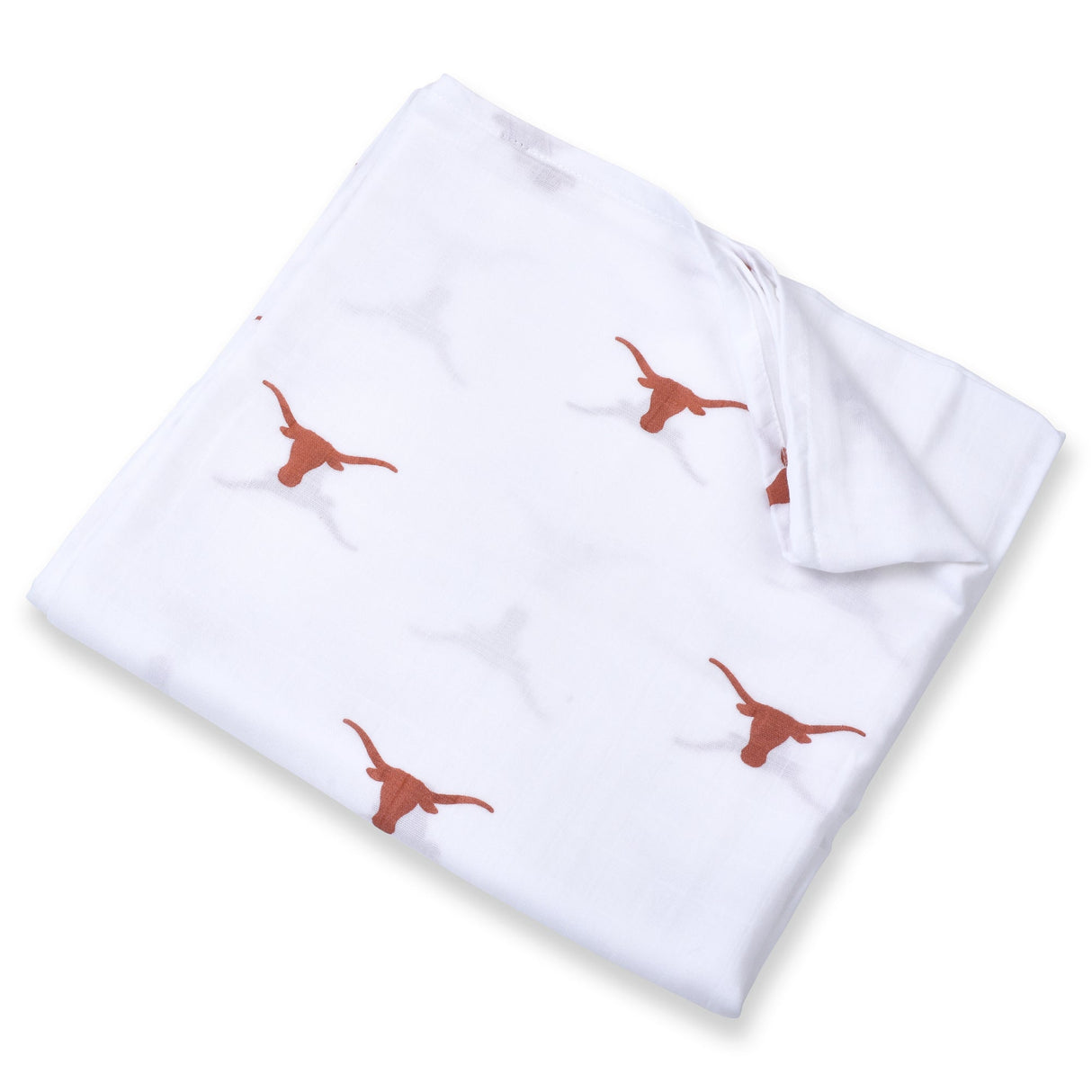 Texas Longhorns Muslin Swaddle Blanket