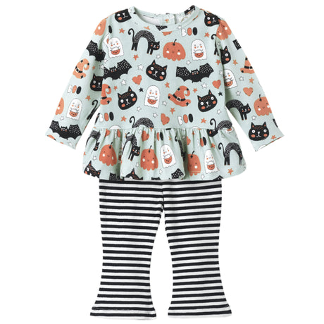 Halloween Pumpkin Pals - Girl's Top & Leggings - HoneyBug 