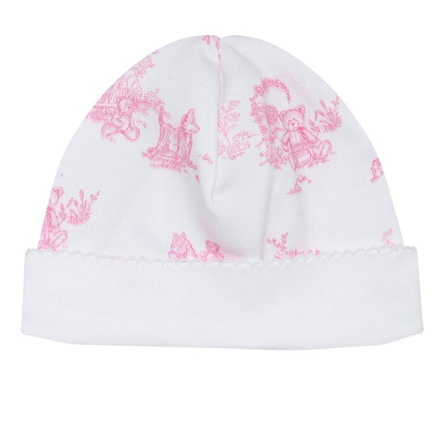 Pink Toile Hat - HoneyBug 
