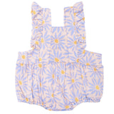Muslin Flutter Sleeve Romper - Daisy Dreams - HoneyBug 