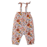 Muslin Tie Shoulder Jumpsuit - Zinnia Bloom - HoneyBug 