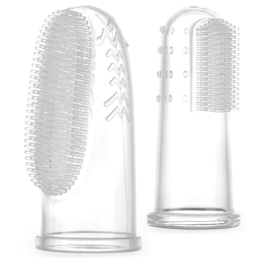 Haakaa Silicone Finger Toothbrush Set 2pcs (Small & Large)