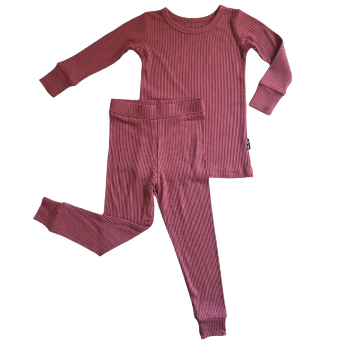 LONG SLEEVE 2 PIECE SETS- Mauve Ribbed