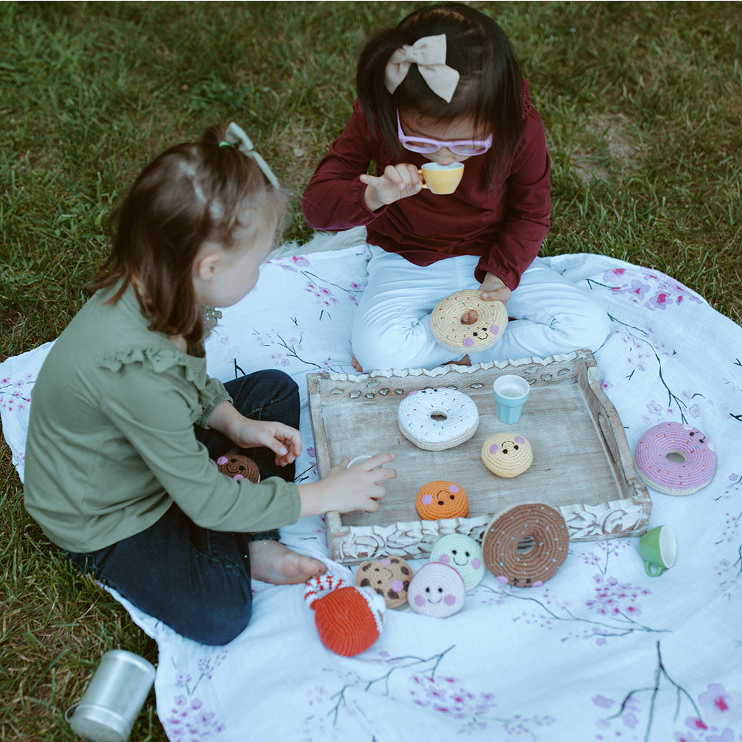 Pretend Play Food Rattle - Plush Donut