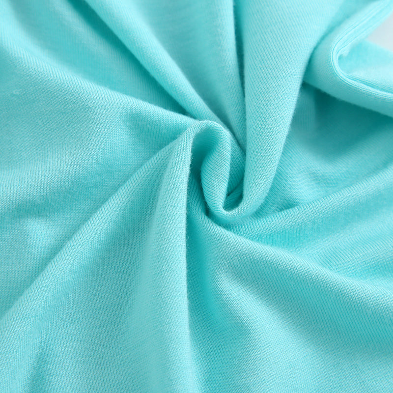 Tranquil Turquoise Zippered Baby Romper