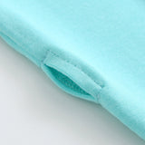 Tranquil Turquoise Zippered Baby Romper