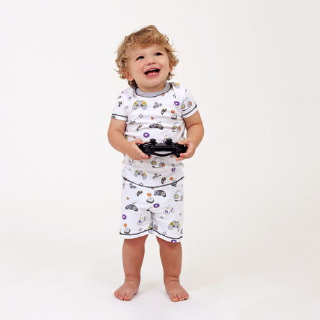 Video Gaming Short Sleeve Pajama Set