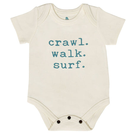 graphic bodysuit | crawl walk surf - HoneyBug 