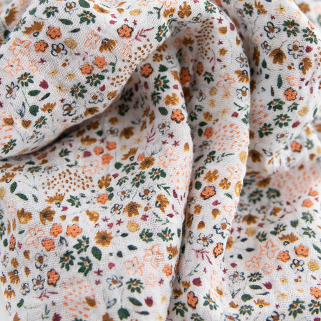 Cotton Muslin Swaddle Blanket 3 Pack - Pressed Petals