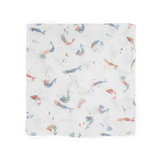 Cotton Muslin Swaddle Blanket 3 Pack - Mermaids - HoneyBug 