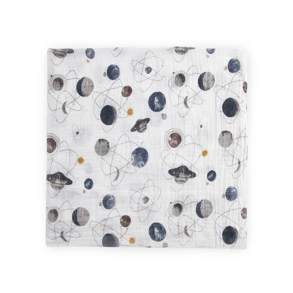 Cotton Muslin Swaddle Blanket - Planetary