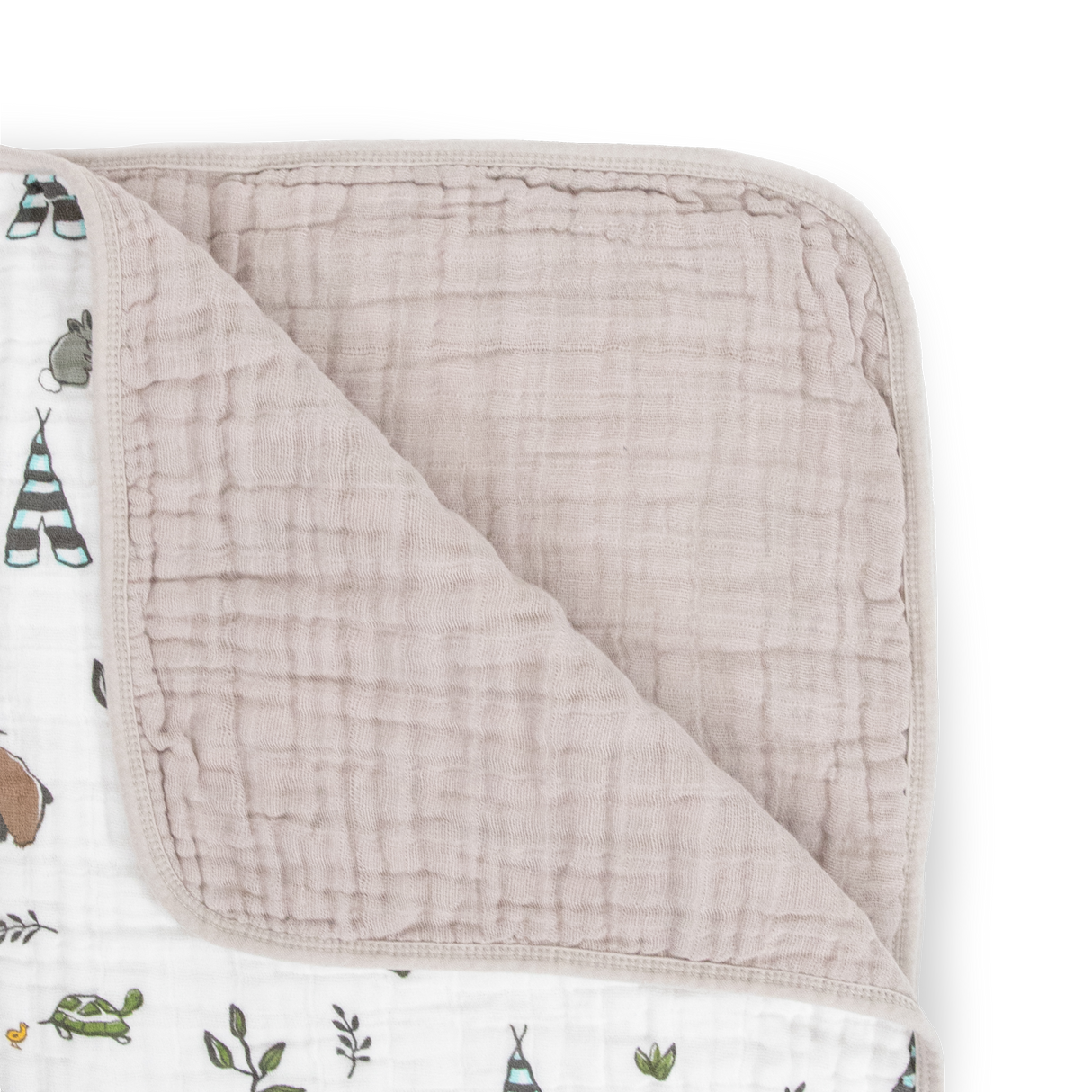 Original Cotton Muslin Quilt - Forest Friends