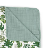 Original Cotton Muslin Quilt - Tropical Leaf