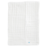 Cotton Muslin Baby Quilt - White - HoneyBug 