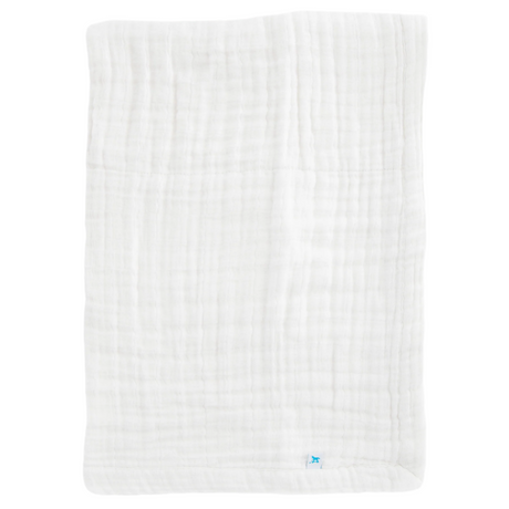 Cotton Muslin Baby Quilt - White - HoneyBug 