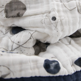 Cotton Muslin Baby Quilt - Planetary - HoneyBug 
