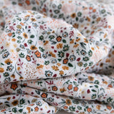 Cotton Muslin Baby Quilt - Pressed Petals - HoneyBug 