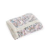Cotton Muslin Baby Quilt - Pressed Petals - HoneyBug 
