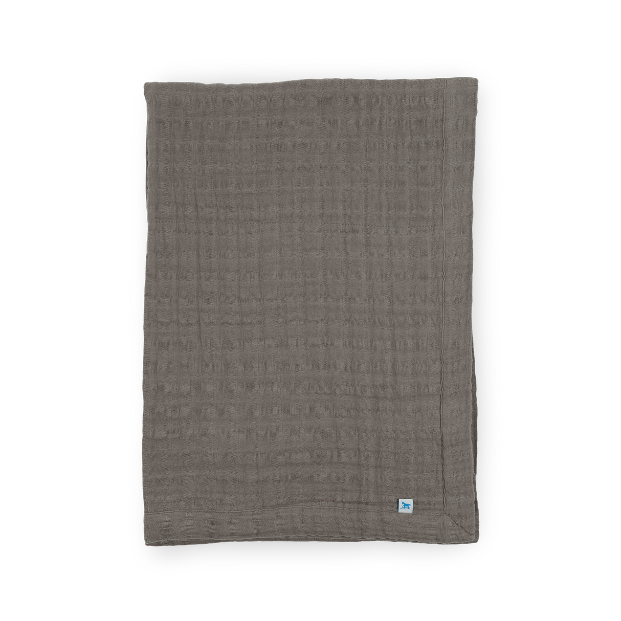 Cotton Muslin Baby Quilt - Mocha