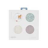 Cotton Muslin Squares 4 Pack - Farmyard