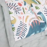 Cotton Muslin Toddler Comforter - Boho Dino