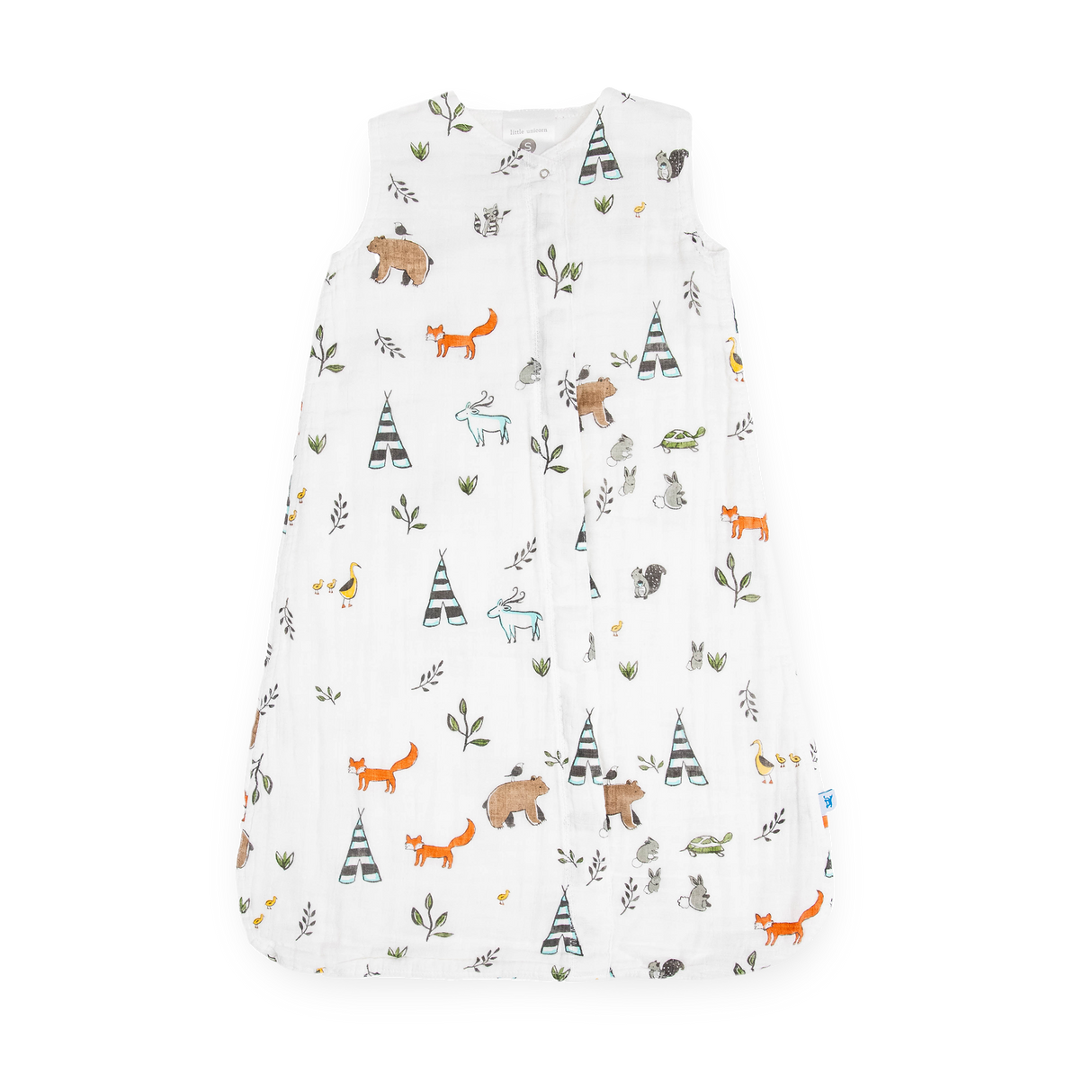 Cotton Muslin Sleep Bag - Forest Friends