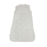 Cotton Muslin Quilted Sleep Bag - Grey Stripe