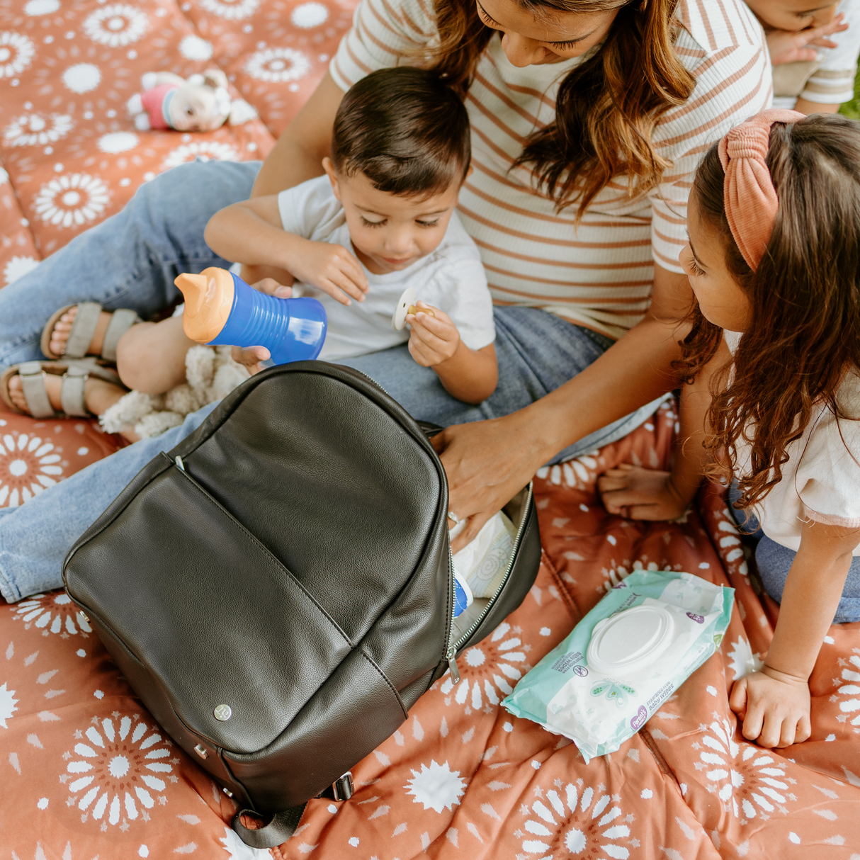 Skyline Backpack Black - Gold Hardware