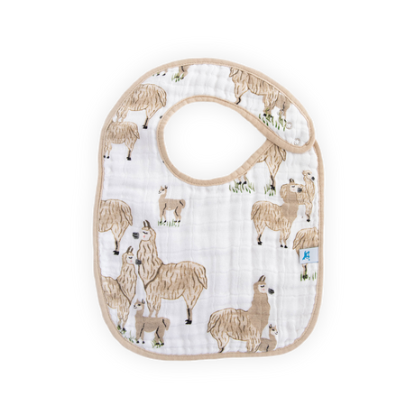 Cotton Muslin Classic Bib 3 Pack - Llama Llama