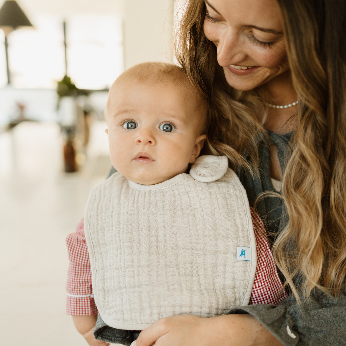 Cotton Muslin Classic Bib 3 Pack - Fern