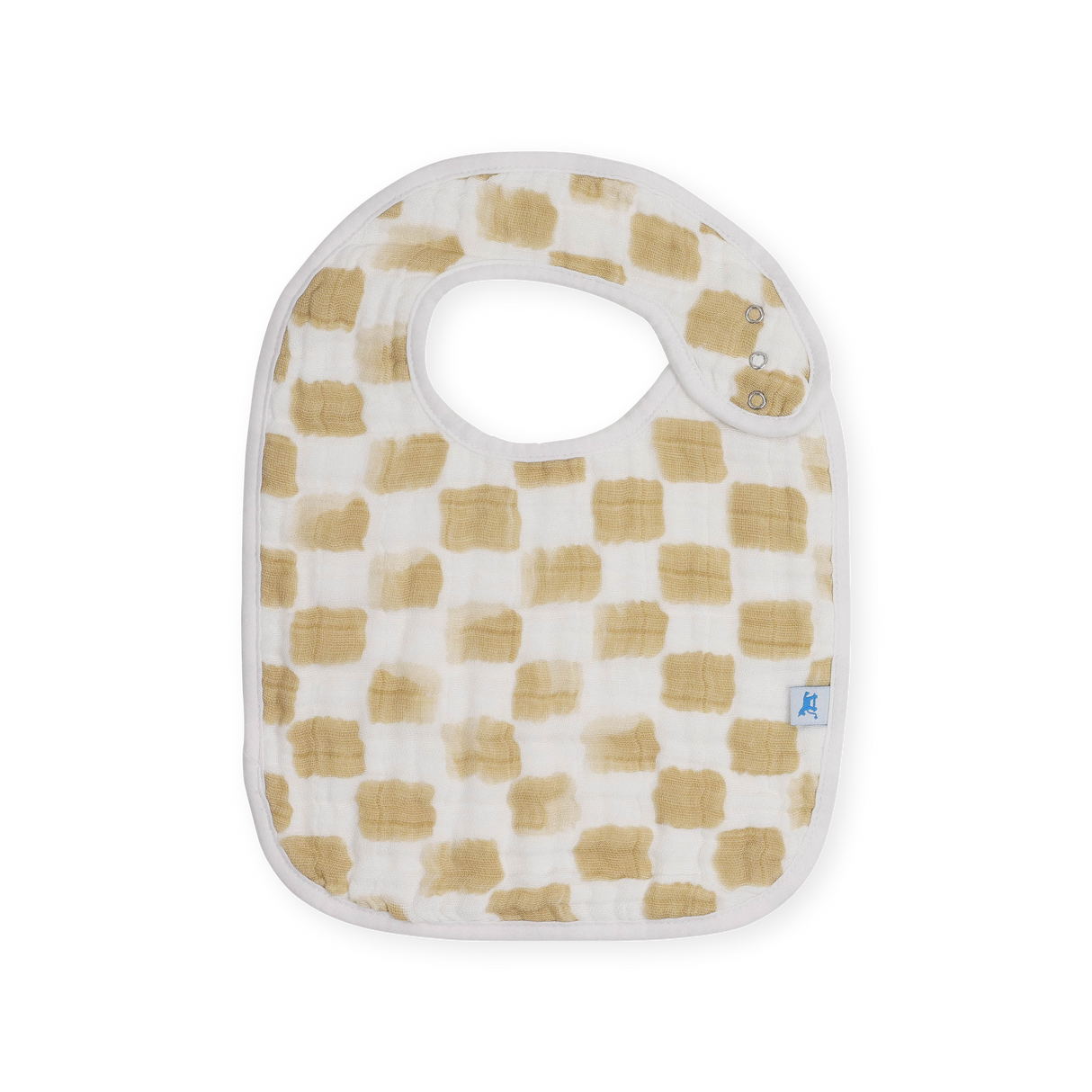 Cotton Muslin Classic Bib 3 Pack - Adobe Checker