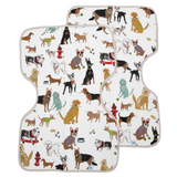 Cotton Muslin Burp Cloth 2 Pack - Woof - HoneyBug 