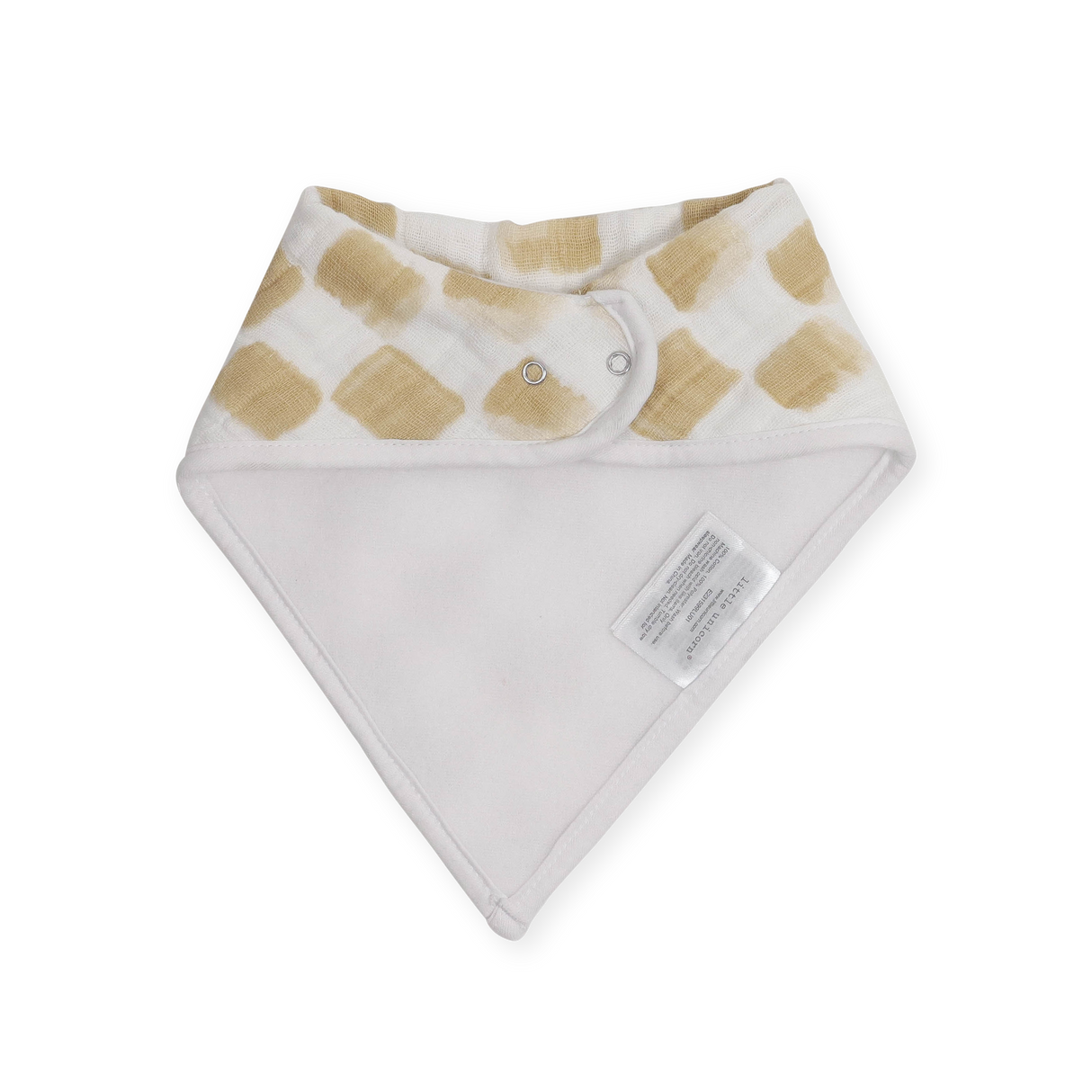 Cotton Muslin + Fleece Bandana Bib 4 Pack - Adobe Checker