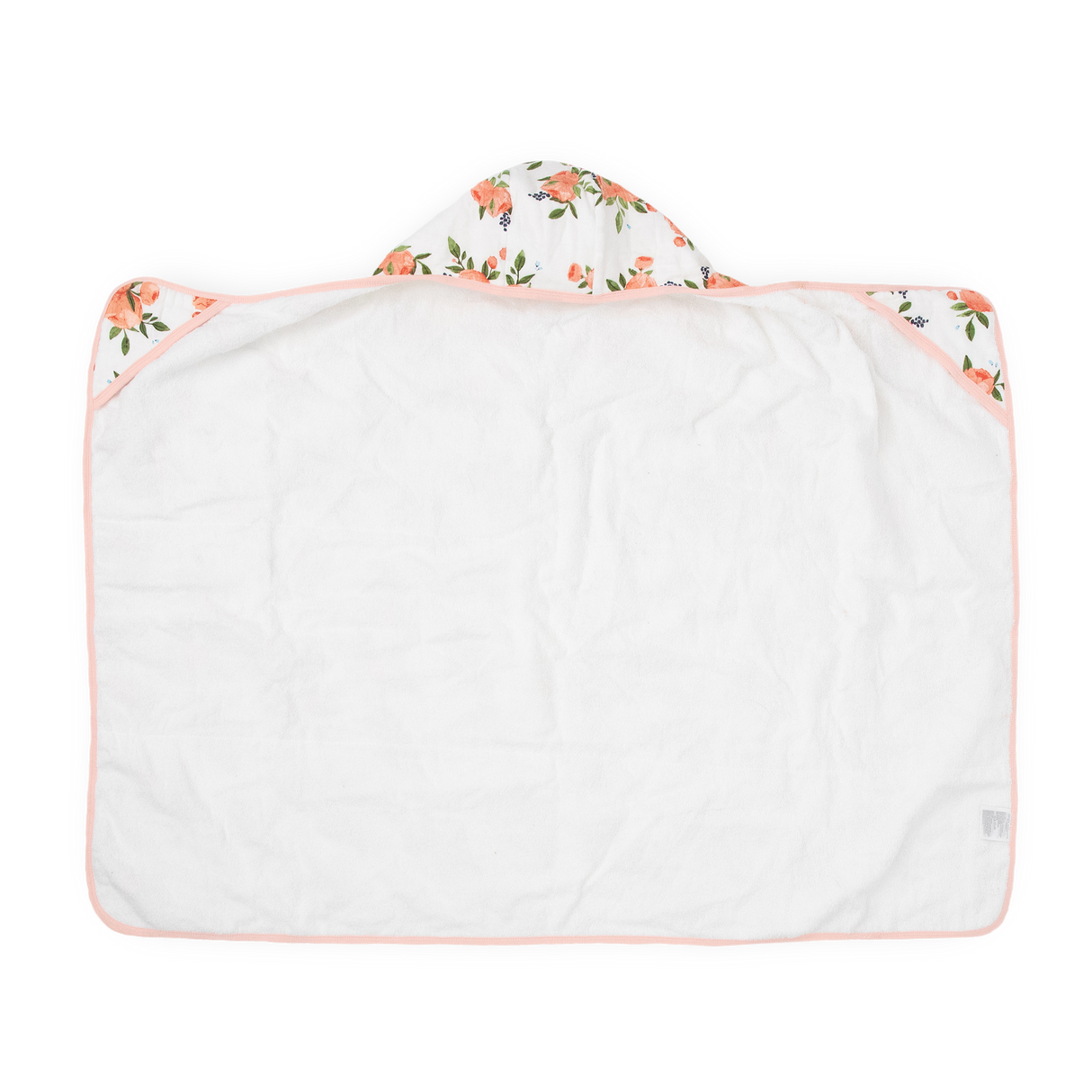 Toddler Hooded Towel - Watercolor Roses - HoneyBug 