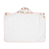 Toddler Hooded Towel - Watercolor Roses - HoneyBug 
