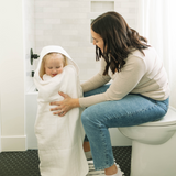 Toddler Hooded Towel - White