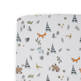 Cotton Muslin Crib Sheet - Forest Friends