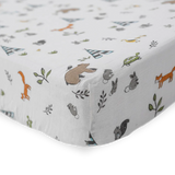 Cotton Muslin Crib Sheet - Forest Friends