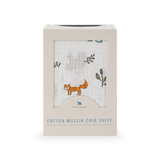 Cotton Muslin Crib Sheet - Forest Friends